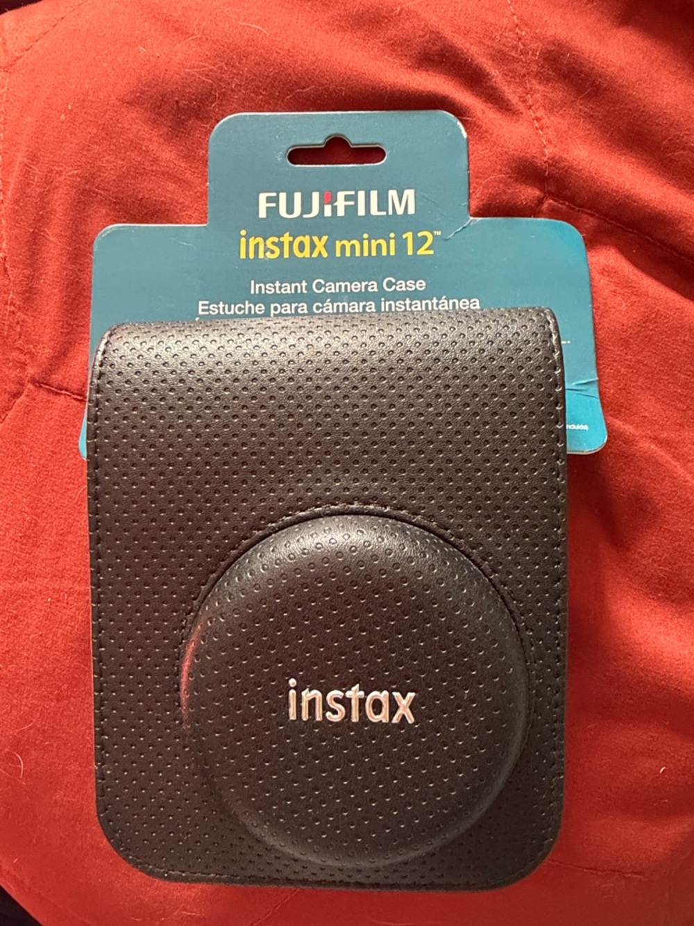 Fujifilm Instax Mini 12 Camera Case - Black Leather
